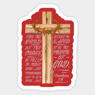 Power of God - 1 Corinthians 1:18 Sticker